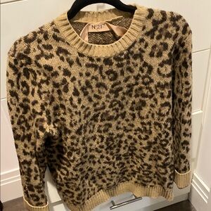 No.21 Leopard Print Sweater